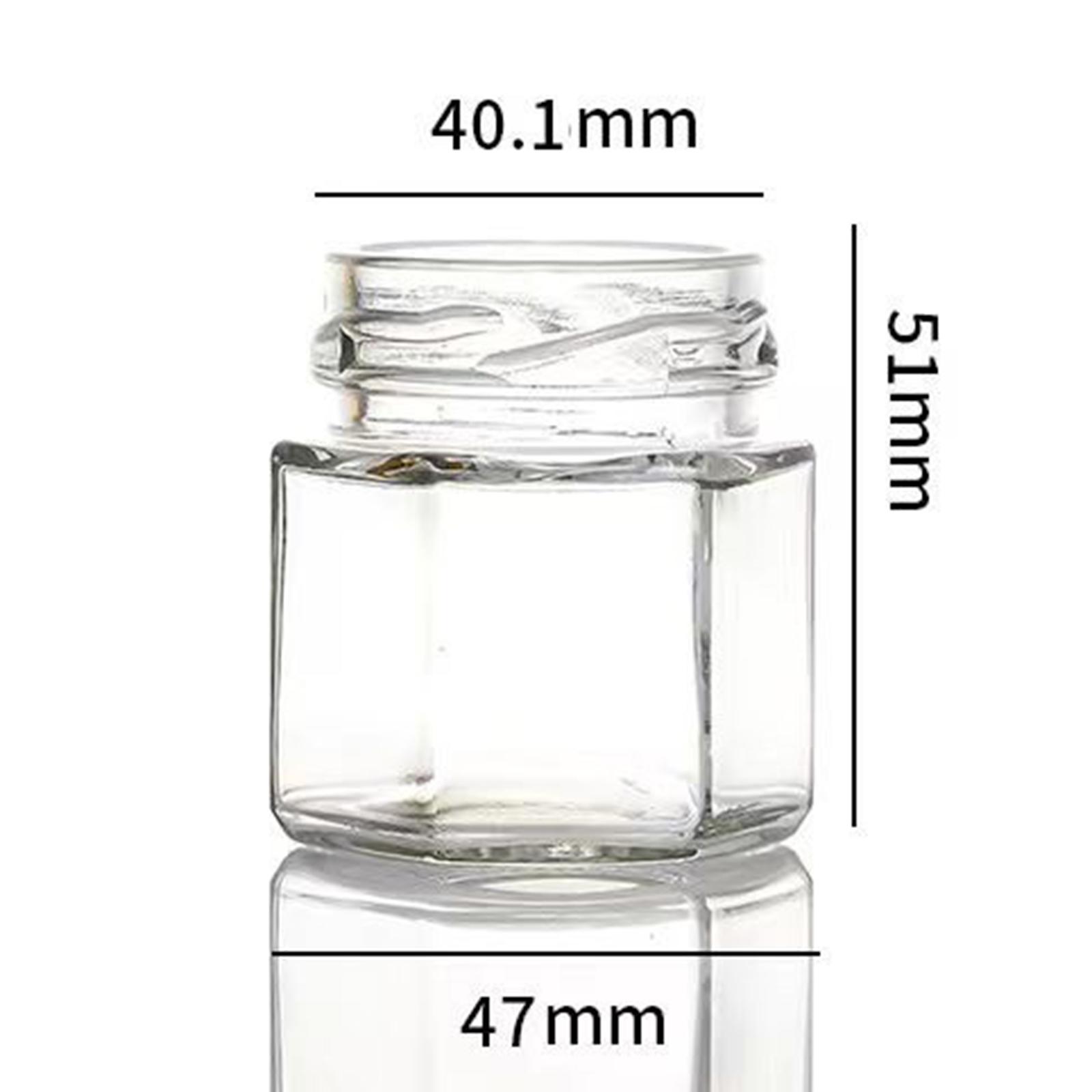 Candle Making Jars With Lids - 20個入り小型ガラス瓶、スクリュー蓋付き、45ml/1.5oz、キャンドル作りDIYギフト用