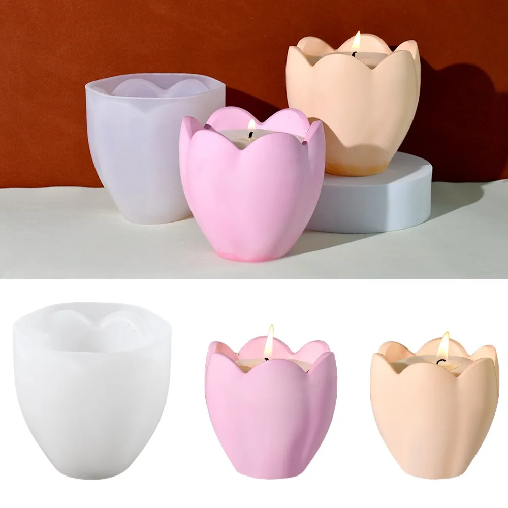 チューリップキャンドルホルダーシリコーン金型花樹脂石鹸箱作成 - Candle Making Tutorial のレビューと価格