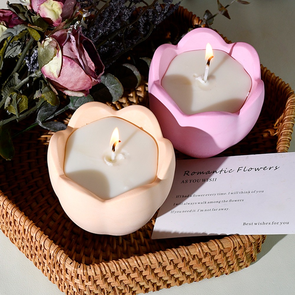 チューリップキャンドルホルダーシリコーン金型花樹脂石鹸箱作成 - Candle Making Tutorial のレビューと価格