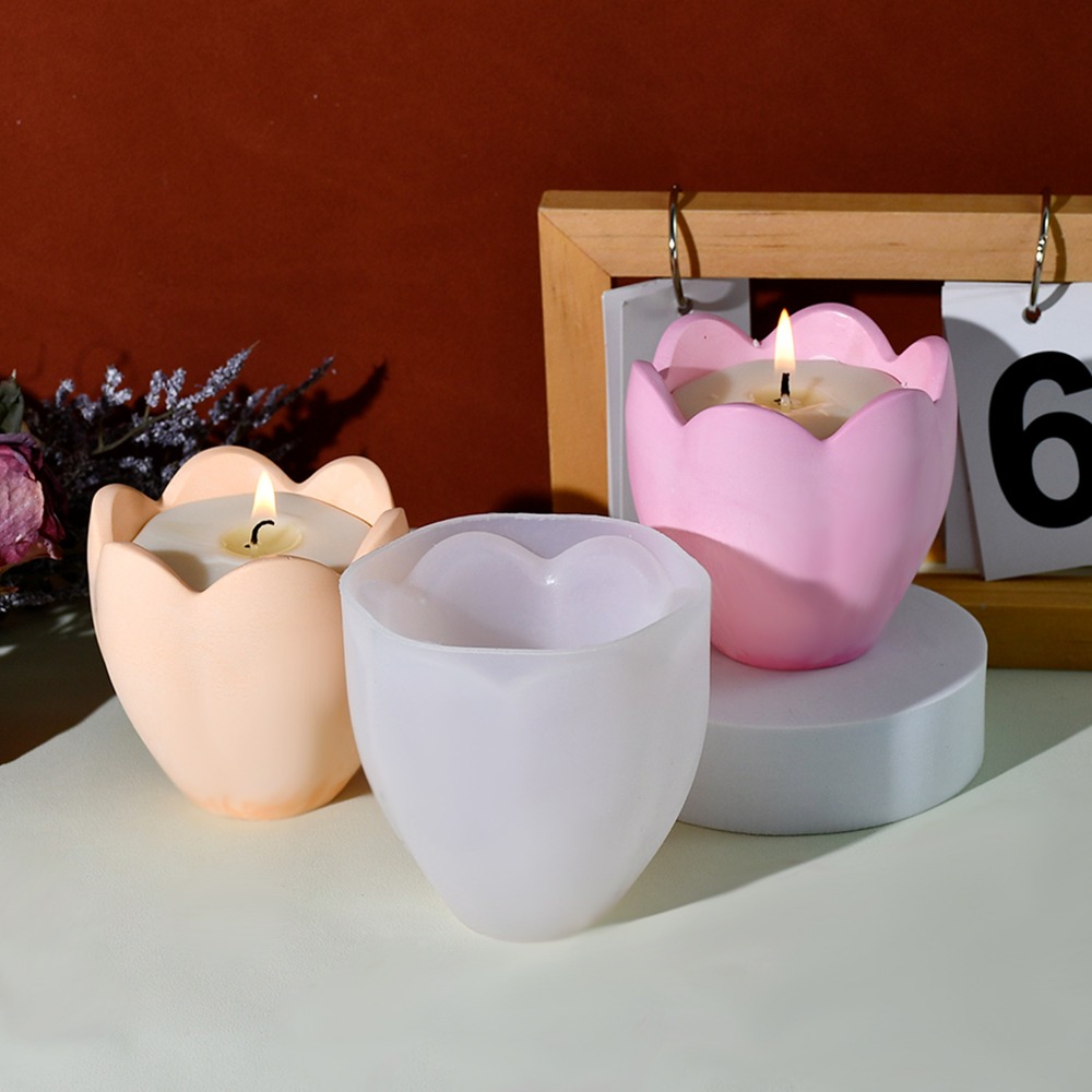 チューリップキャンドルホルダーシリコーン金型花樹脂石鹸箱作成 - Candle Making Tutorial のレビューと価格