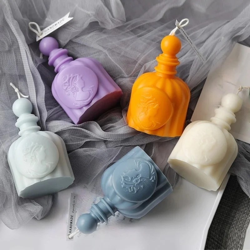 3D香水ボトル型シリコンキャンドルモールド。DIYアロマキャ - Candle Making And Perfume のレビューと価格