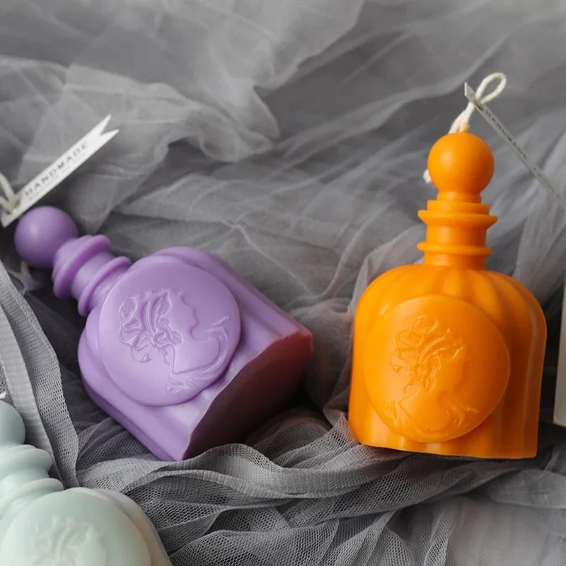 3D香水ボトル型シリコンキャンドルモールド。DIYアロマキャ - Candle Making And Perfume のレビューと価格