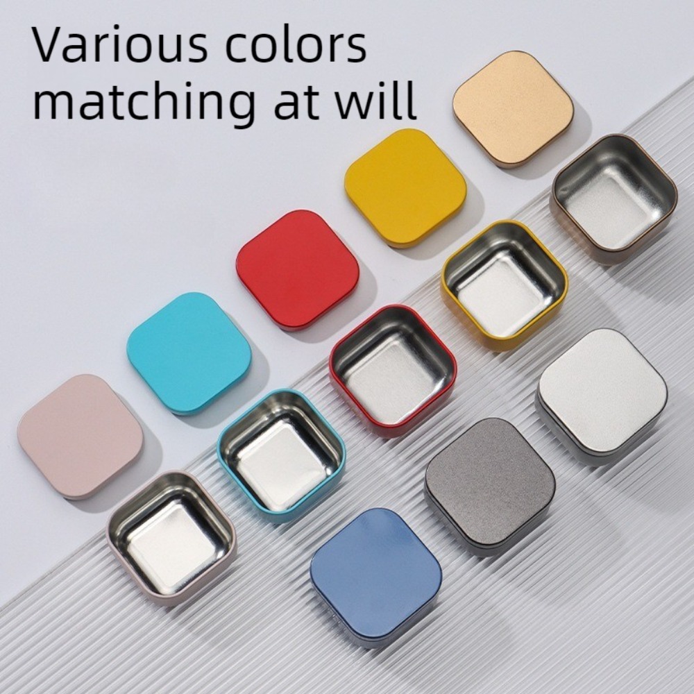 20個入り、50mlの空の正方形型キャンドルジャー。金属製の - Tin Container Lid のレビューと価格