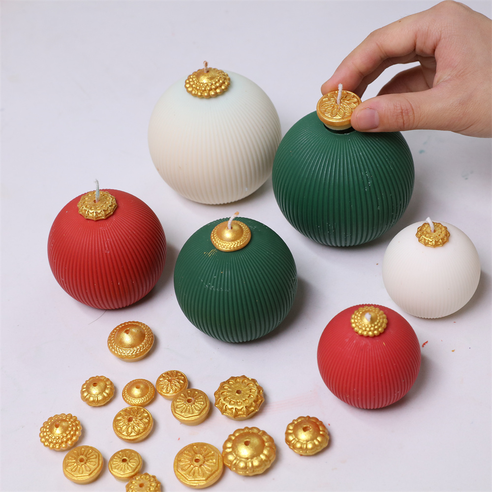 ニコールクリスマスボールキャンドルシリコーン型 DIY 香り - Candle Making Tutorial のレビューと価格