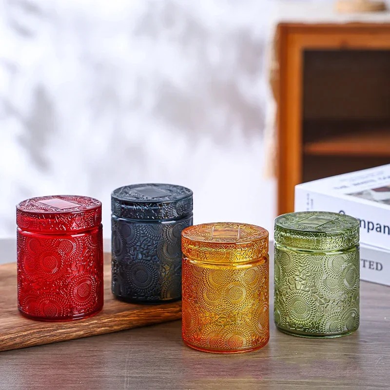 蓋付きの空のガラス製キャンドルカップ。DIYキャンドル作りや - Candle Making Jars With Lids のレビューと価格