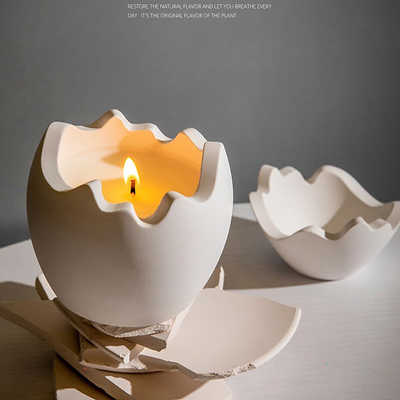 卵型キャンドルジャー型収納ボックスシリコンモールド蓋付き卵型 - Candle Making Jars With Lids のレビューと価格